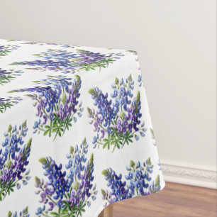 Nappe Bluebonnets Fleurs Bleues Texas Texan Floral