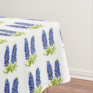 Nappe Bluebonnets Texas State Floral Lupine Aquarelle