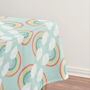 Nappe Boho Arc-en-ciel fête d'anniversaire enfants