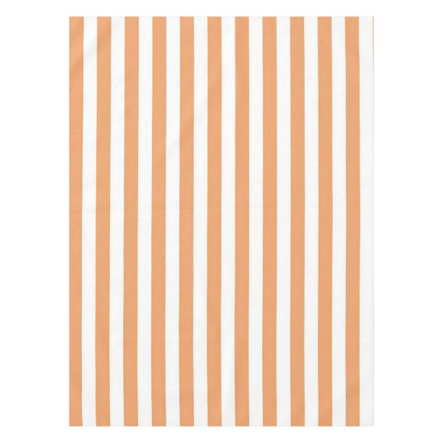 Nappe Boho Chic Vibrant Bandes Orange Printemps & Été (Devant)