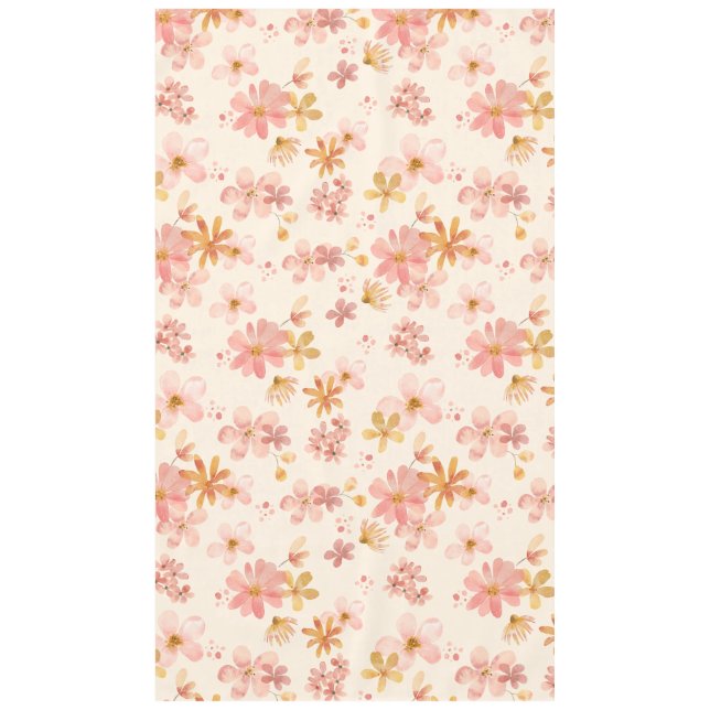 Nappe Boho hippie rustique fleurs naturelles (Devant)