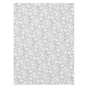 Nappe Boho Matisse Formes Botaniques Motif Gris Blanc