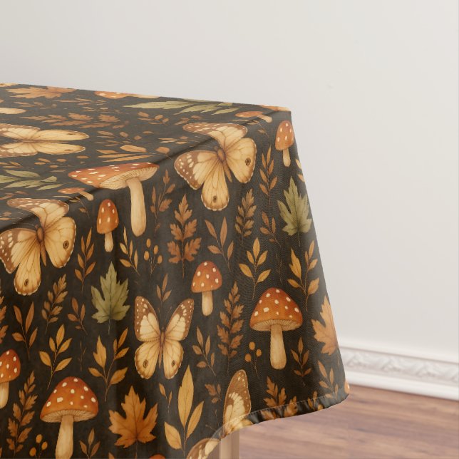 Nappe Boho Woodland Forest Champignons | Couleurs d'auto (In Situ)