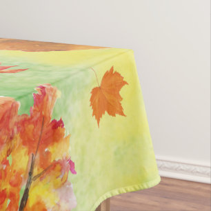 Nappe Bois Animaux d'aquarelle
