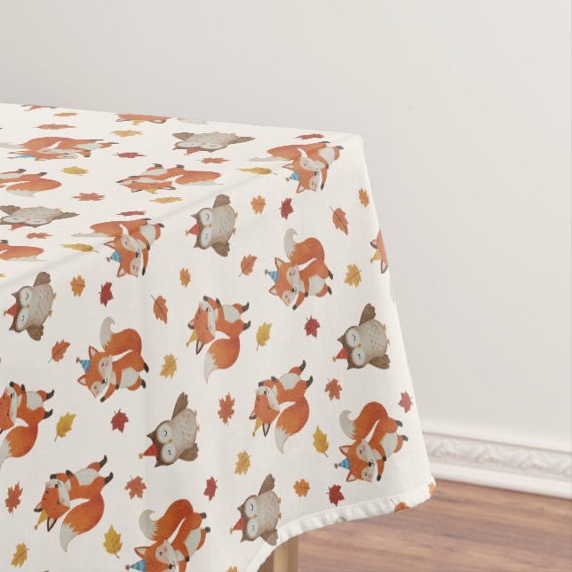 Nappe Bois de renards et de hiboux pour l'anniversaire d (In Situ)