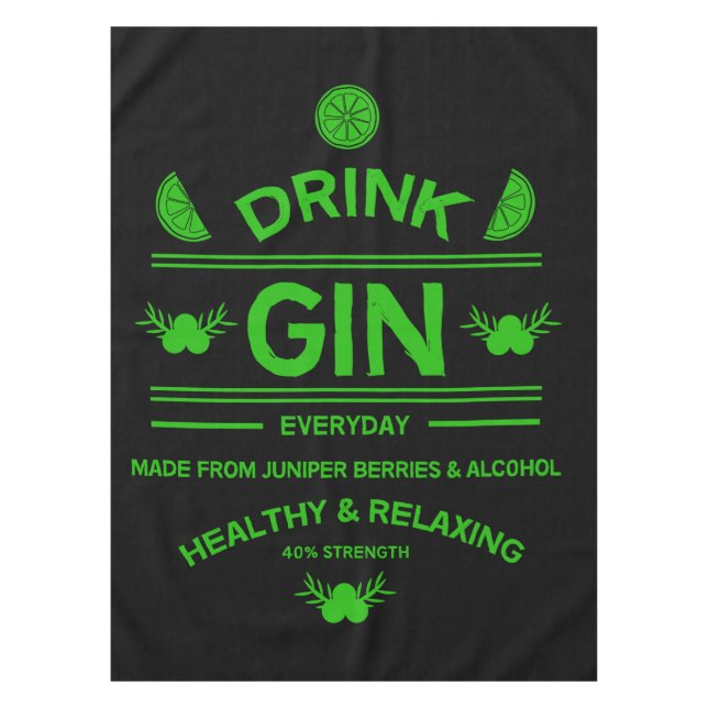 Nappe Boissons Gin | Love Gin | Décor | Service de barre (Devant)