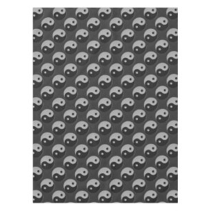 Nappe Bold Yin Yang en fibre de carbone style d'impressi
