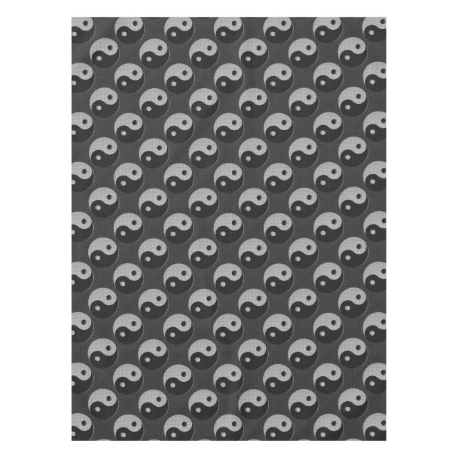 Nappe Bold Yin Yang en fibre de carbone style d'impressi (Devant)