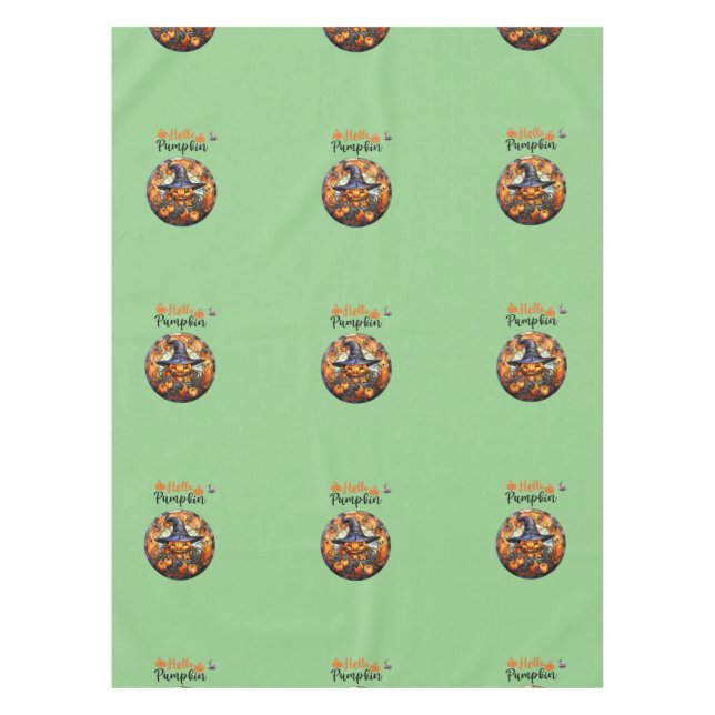 Nappe Bonjour Scary Hallowe'en Citrouille (Devant)