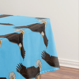 Nappe Bonne illustration de dessin d'aigle à chauve-sour