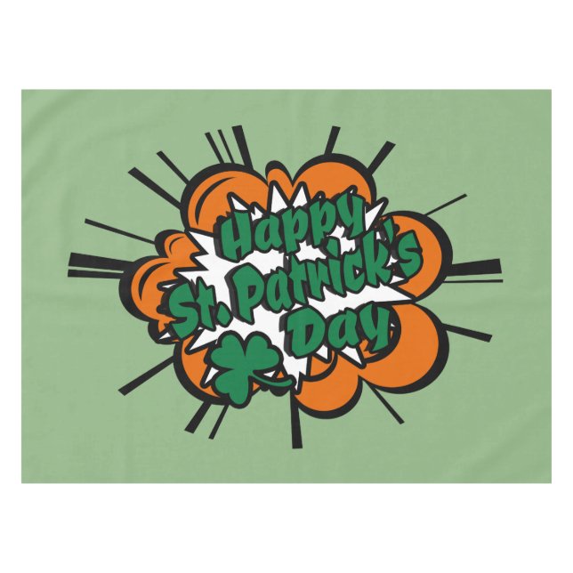 Nappe Bonne Saint Patrick's Day (Devant (Horizontal))