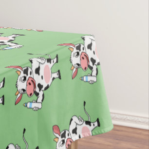 Nappe Bonne vache avec dessin animé de biberon