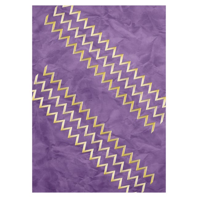 Nappe Bordure d'or - zigzag + votre dos et votre texte (Devant)