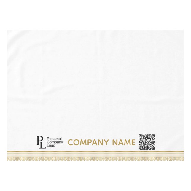 Nappe Bordure Or du logo de l'entreprise (Devant (Horizontal))