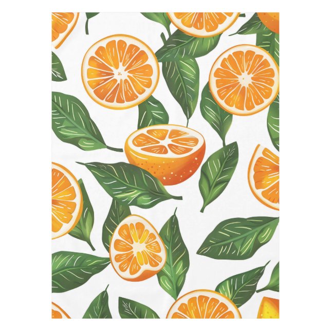 Nappe Botanical Fruit Orange Citrus Seamless Pattern (Devant)