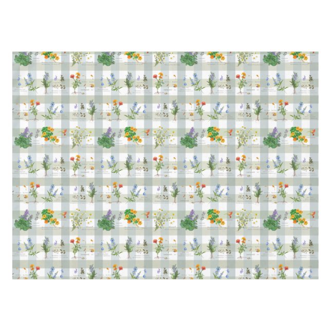 Nappe Botanical Herbal checkered (Devant (Horizontal))