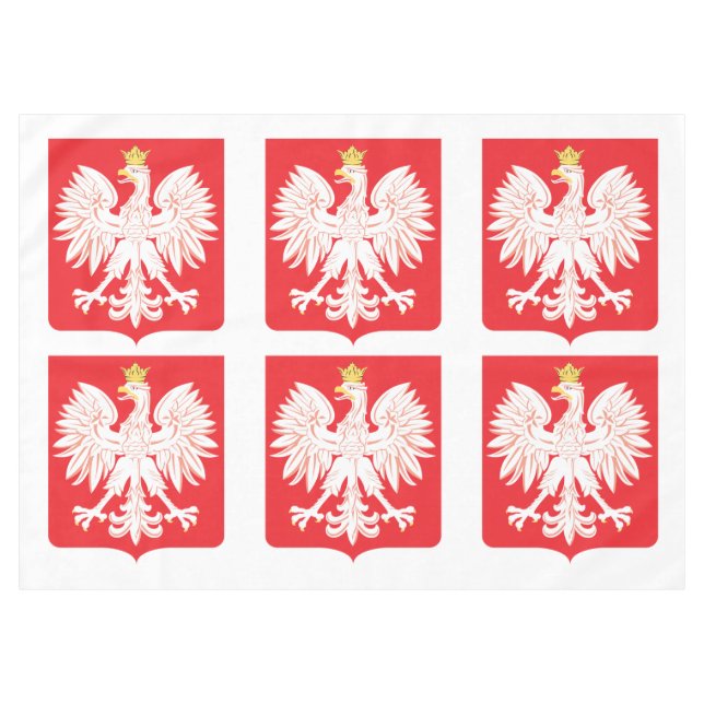 Nappe Bouclier rouge de l'aigle polonais (Devant (Horizontal))