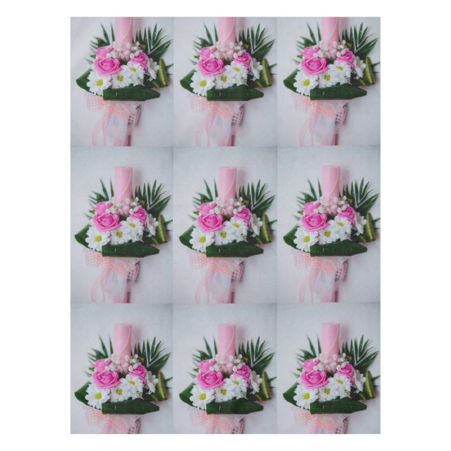 Nappe Bougie de baptême (Devant)