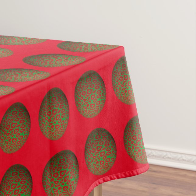 Nappe Boules de Noël Leopard (In Situ)