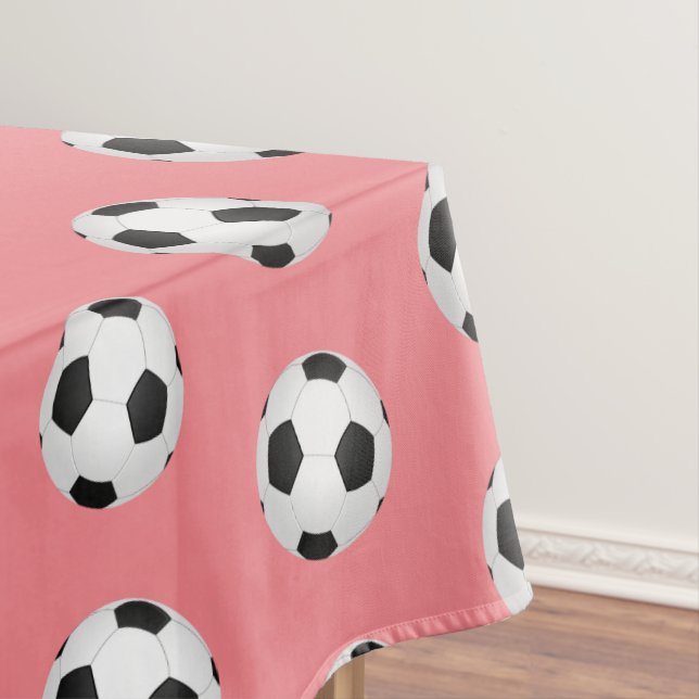 Nappe Boules de soccer rose Anniversaire de enfant (In Situ)