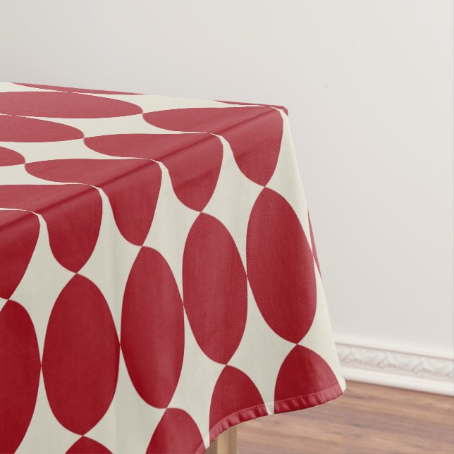 Nappe Boules rouges de Noël modernes et audacieuses Chic (In Situ)