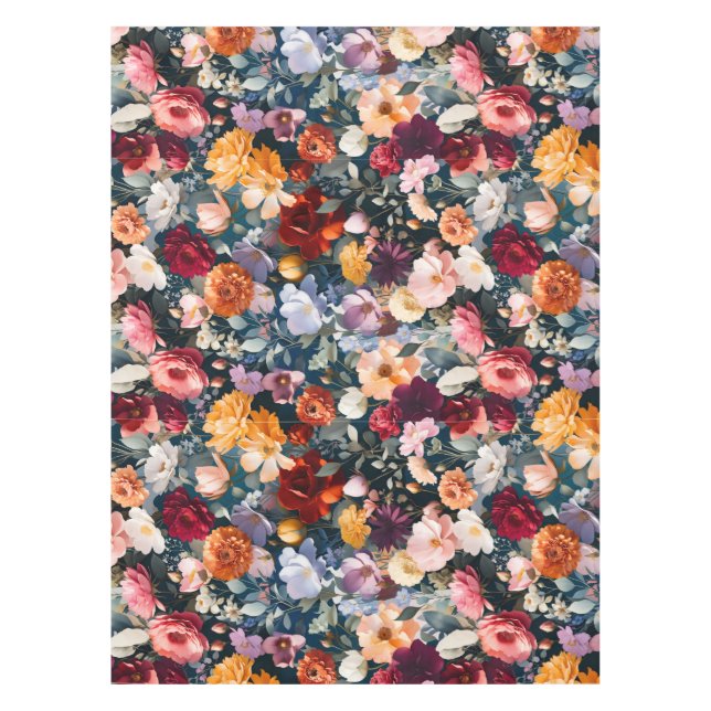 Nappe Bouquet de jardin luxuriant — superposition de cou (Devant)