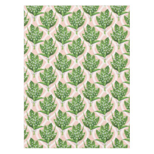 Nappe Bouquet de lys de la vallée fleurs sur rose