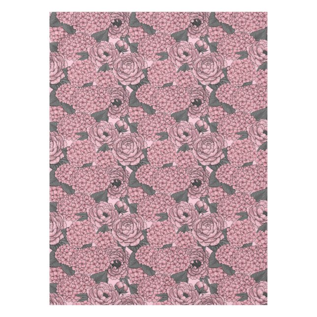 Nappe Bouquet floral en rose (Devant)