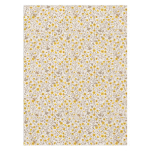 Nappe Boutons jaunes et bruns