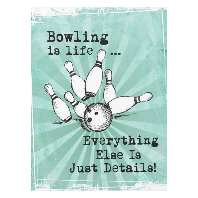 Nappe Bowling Lover cadeau, Drôle Joueur de Bowling cade (Devant)