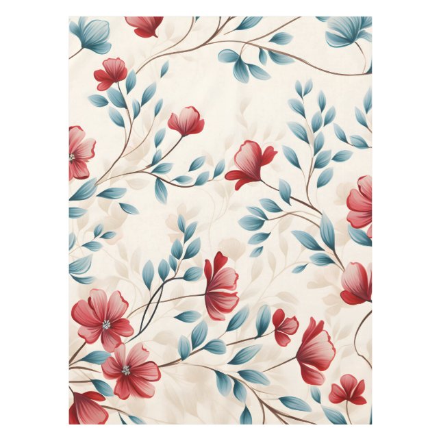 Nappe Branche florale botanique élégante (Devant)