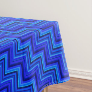 Nappe Brayures bleues escaliers motif