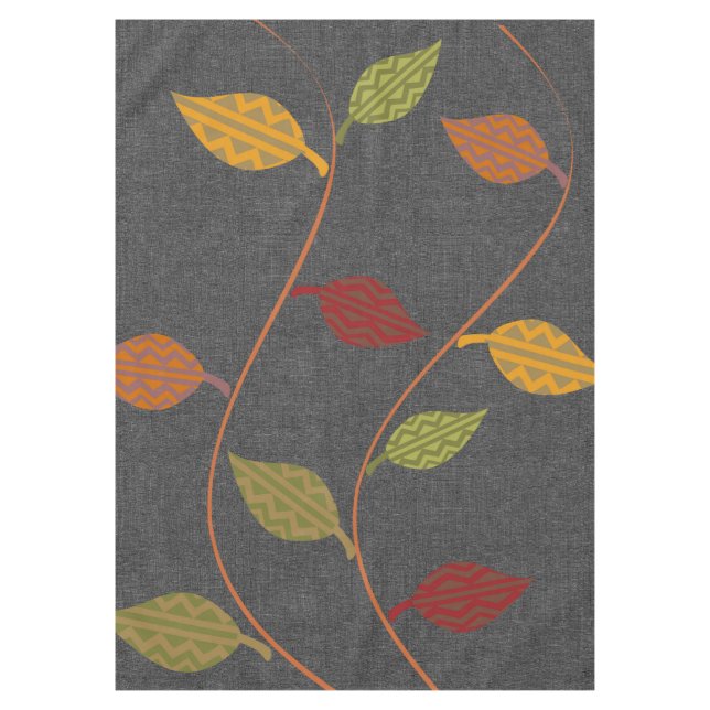 Nappe Bright Bold Rustic Automne Feuilles Motif (Devant)