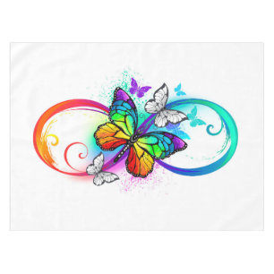 Nappe Bright infinity with rainbow butterfly
