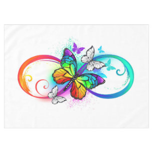 Nappe Bright infinity with rainbow butterfly
