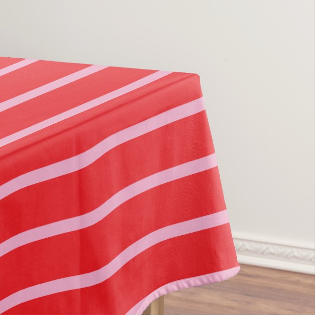 Nappe Bright Pink and Red Stripes Christmas Holiday (In Situ)