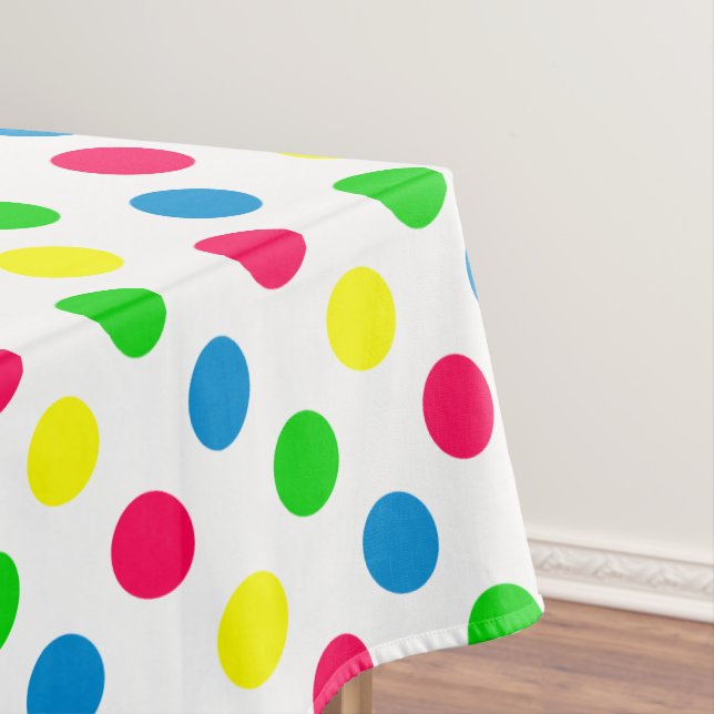 Nappe Bright Summer Pois on White (In Situ)
