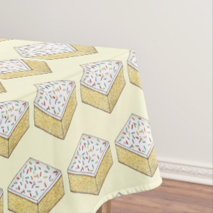 Nappe British School Cake Vanilla Slice Rainbow Sprinkl