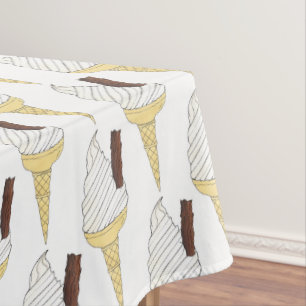 Nappe British UK Soft Sert glace Crème Van Vanilla Cone