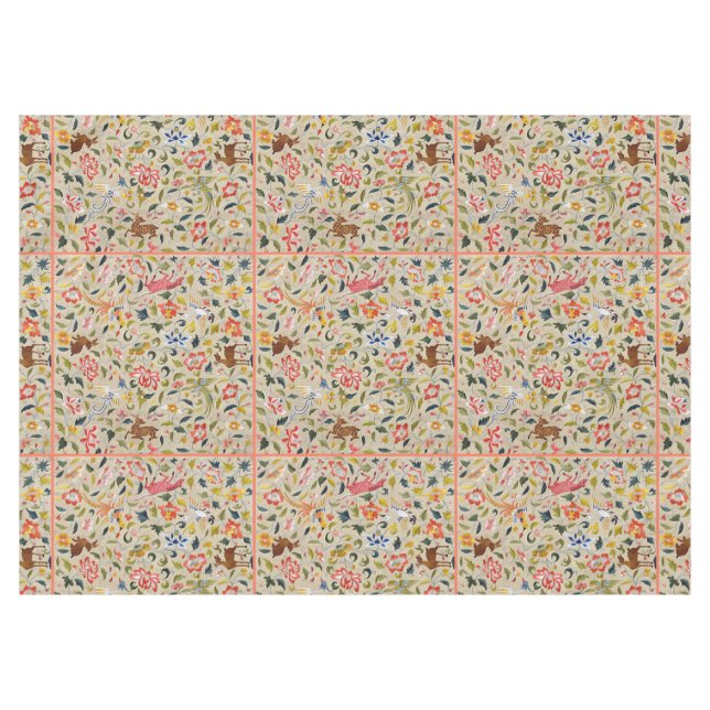 Nappe Broderie de soie animale (Devant (Horizontal))