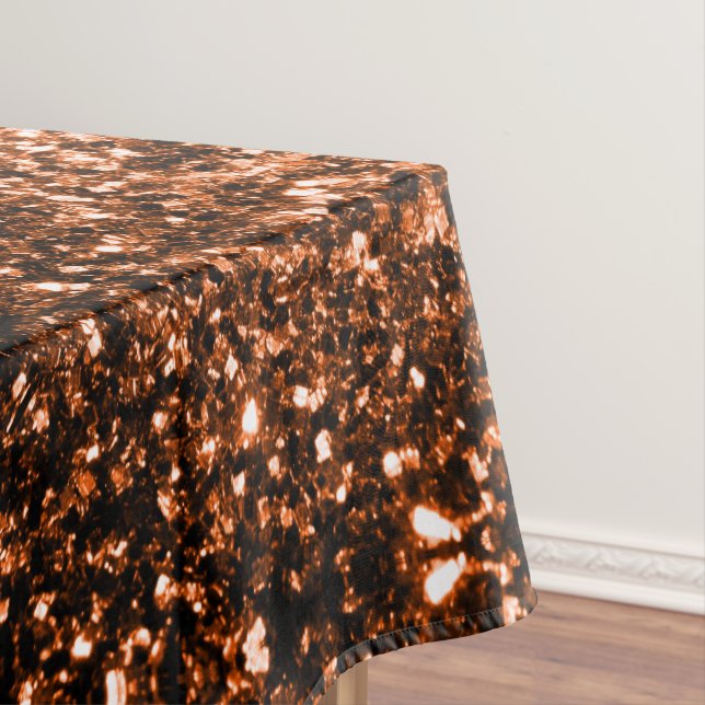 Nappe Bronze orange brun brun faux parties scintillant e (In Situ)