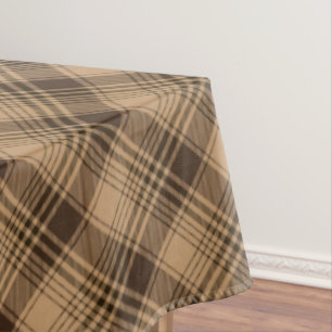 Nappe Brown Tartan Plaid Rustique Jacquard Motif