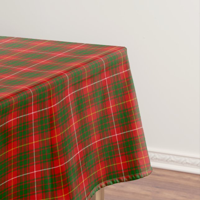 Nappe Bruce tartan rouge vert plaid (In Situ)