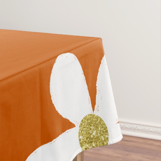Nappe Brûlé Orange Blanc Simple Maisy Or (In Situ)