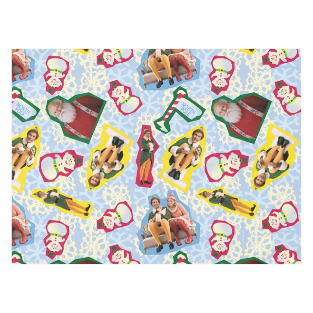 Nappe Buddy l'Elf et Père Noël le Motif du pôle Nord (Devant (Horizontal))