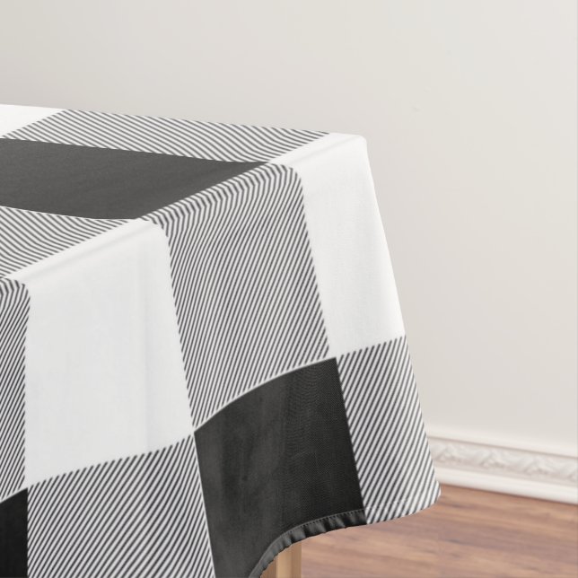 Nappe Buffle noir blanc En vichy vérifier les jours féri (In Situ)