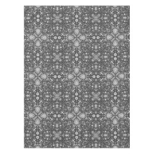 Nappe Bugs, blanc cassé sur noir