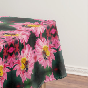 Nappe Bumble Bee On Rose Daisy Flower Abstrait