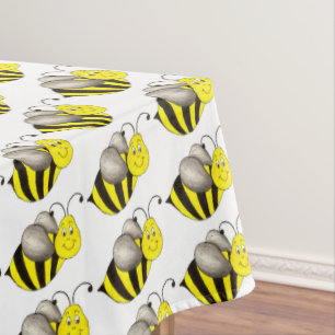 Nappe Bumble d'abeille noire d'insectes jaunes