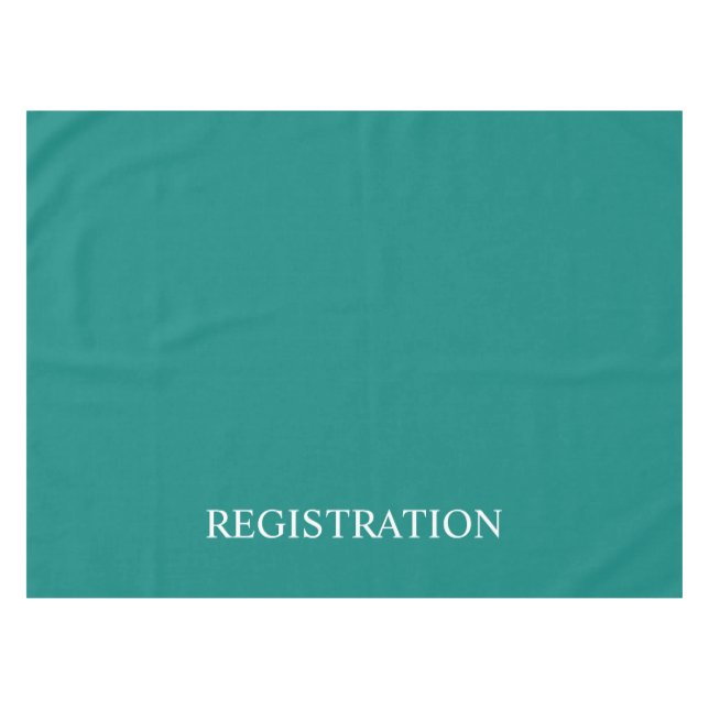 Nappe Bureau d'inscription Turquoise Turquoise (Devant (Horizontal))